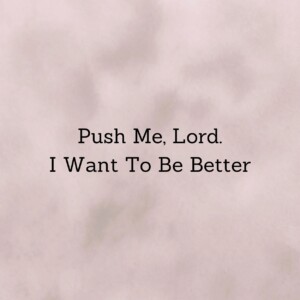 Push Me, Lord: A Christian&#8217;s Prayer for Growth and Improvement