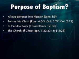 Understanding the Purpose of Baptism in Christianity