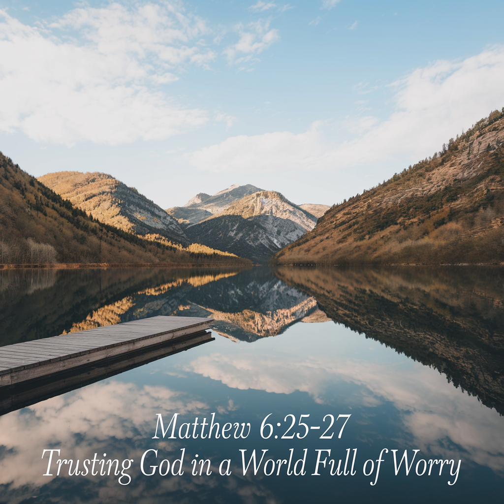 Matthew 6:25-27   Trusting God in a World Full of Worry