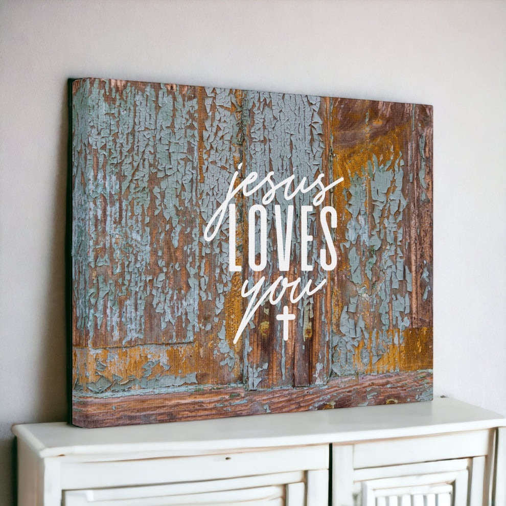 Jesus Loves You Canvas Print