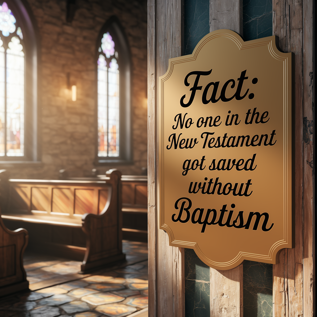 Fact: No One in the New Testament Got Saved Without Baptism