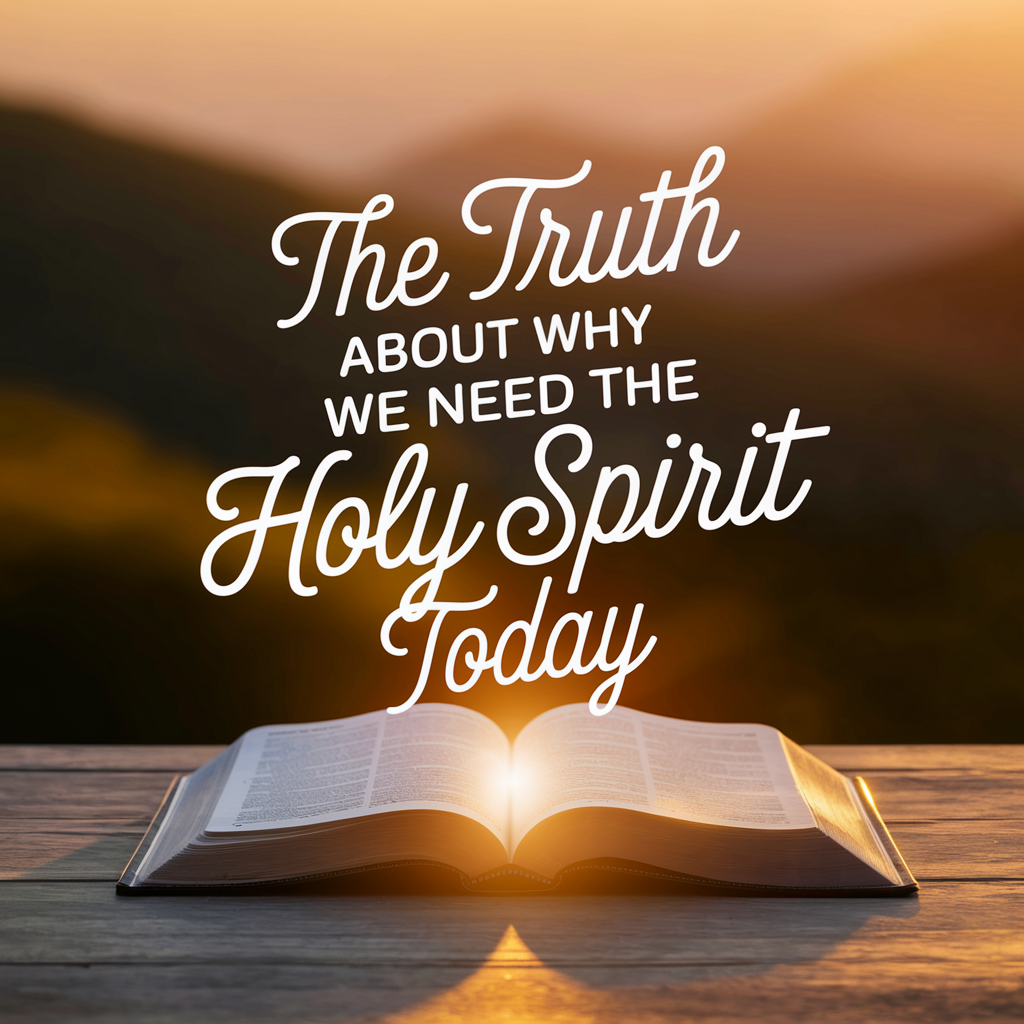 The Truth About Why We Need The Holy Spirit Today