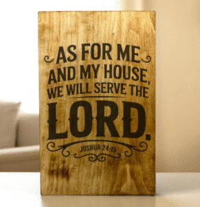 Joshua 24:15 Custom Wood Sign