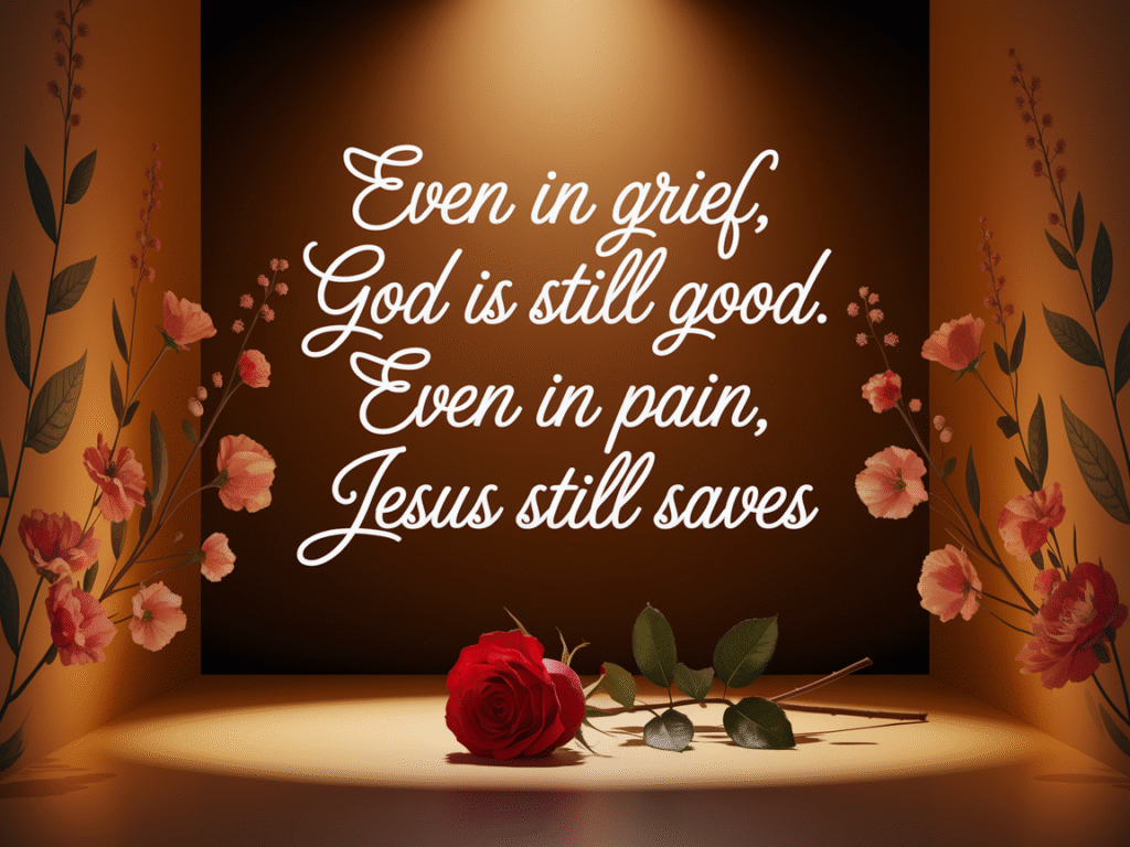 Even In Grief, God Is Still Good