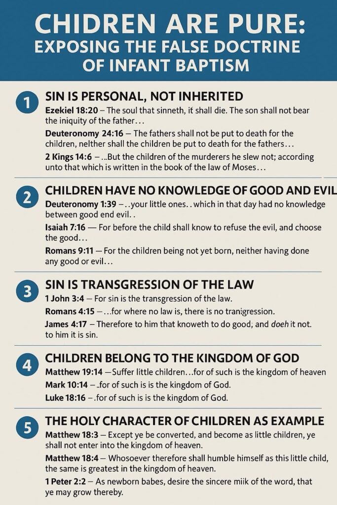 Why Infant Baptism Is Wrong According to Scripture